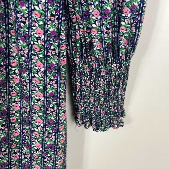 GHOST Arya Midi Dress Floral Cottagecore Romantic Bodice Size Small - Picture 9 of 13